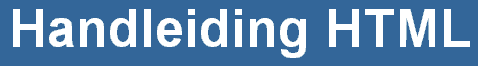 link naar Handleiding Html